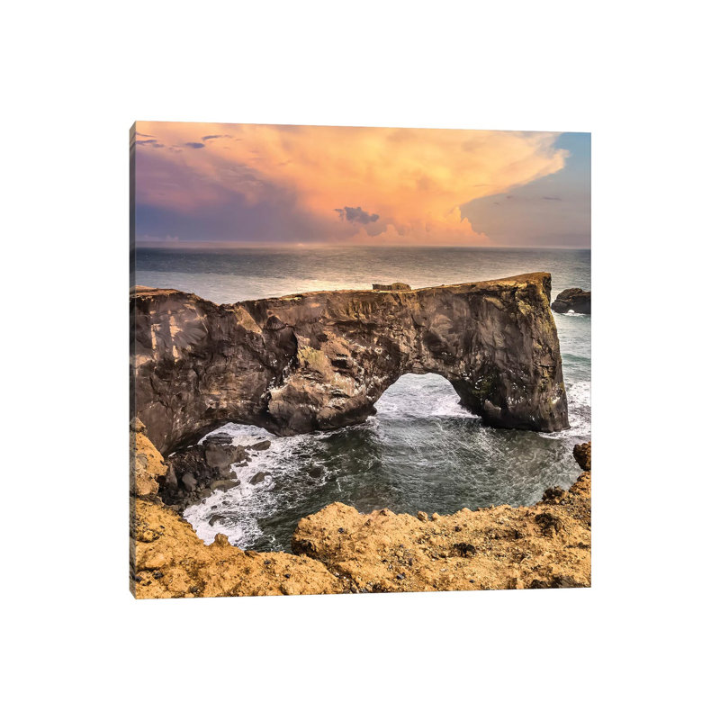 Iceland Dyrholaey by Melanie Viola - Wrapped Canvas Print, 45.72 cm H x 45.72 cm W x 1.91 cm D