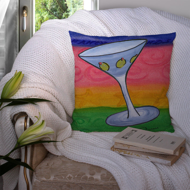 Coussin décoratif d’extérieur à l’intérieur martini