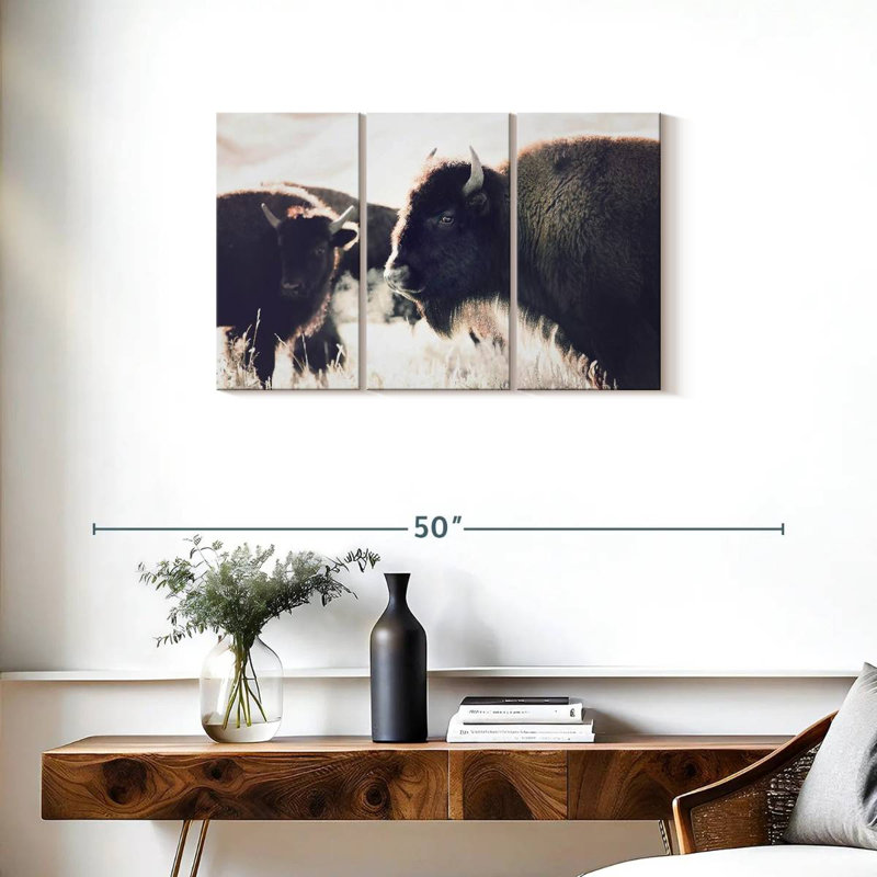Brampt Buffalo Pasture, 20" H x 33" W
