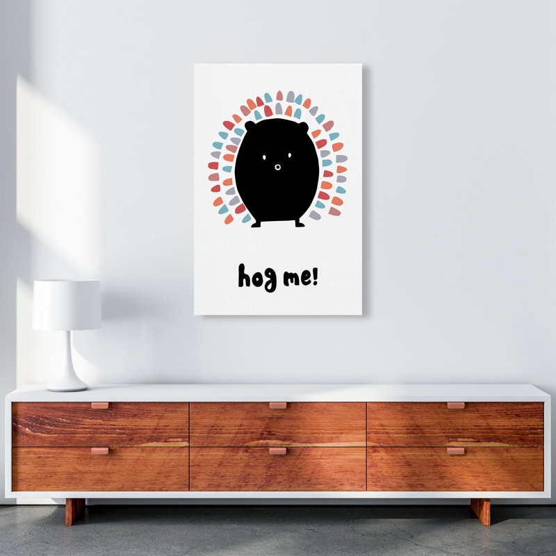 Hedgehog by Miniofmine - Print, Wrapped Canvas, 84cm H x 59.4cm W x 4cm D
