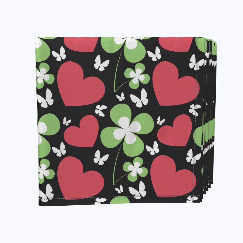 Mahaffie Polyester Floral Square Napkin