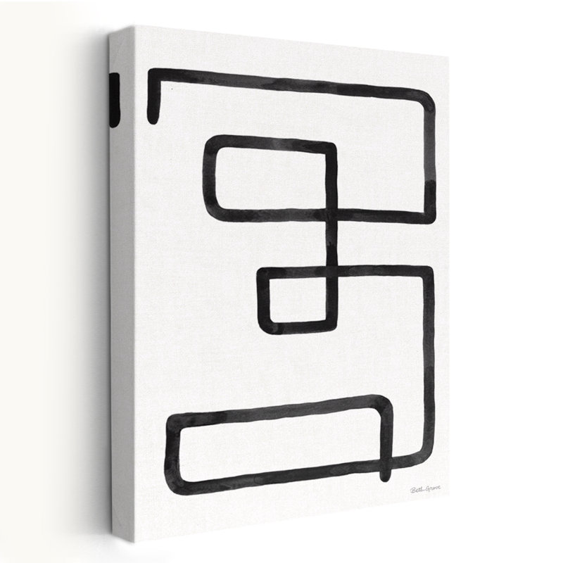 Modern And Minimalist Abstract Squiggle III, 24" H x 16" W