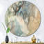 Gris Tender liquide Art I - art mural moderne en métal rond-68851219