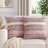 Striped Textured Cotton Blend Throw Square Pillow Cover-1220034255-1255758484
