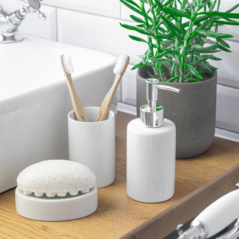 Harbour Housewares - Ceramic Soap Dish, White