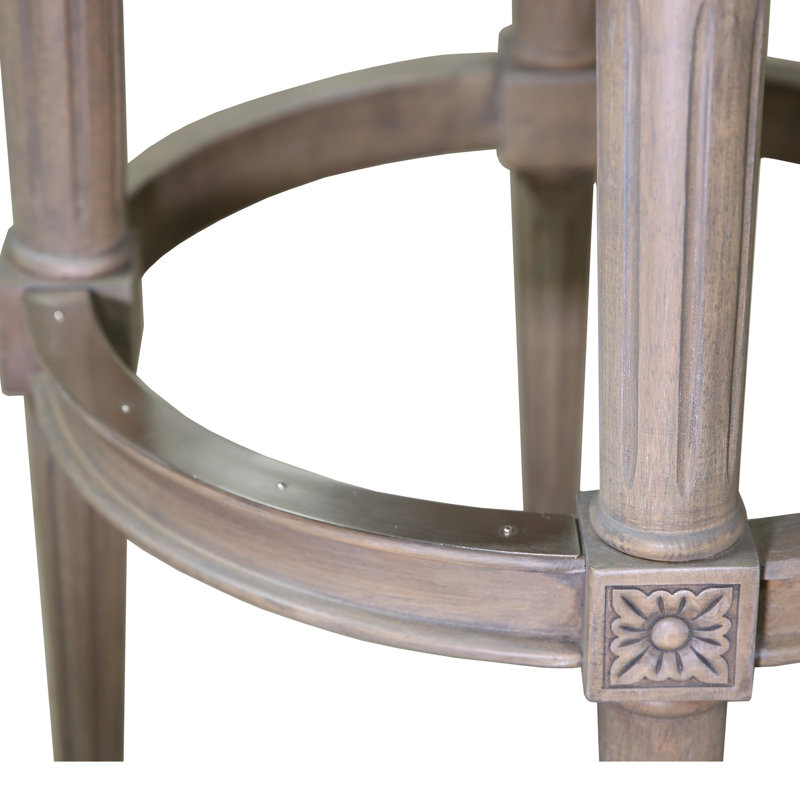 Tabouret de bar pivotant en bois massif Ted, Tabouret de bar (siège d'une hauteur de 31 po), 1