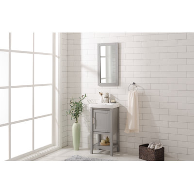 Grosso 17.5'' Single Bathroom Vanity with Ceramic Top