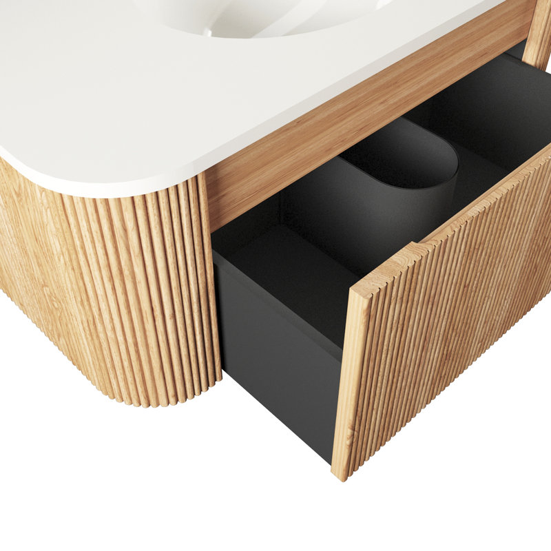 Meuble-lavabo flottant 36 po Arcora, Blanc, 36"