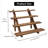 2 Packs Wood Display Stand, 4-Step Tiered Upgraded Wooden Retail Rustic Risers Display Shelf Organizer