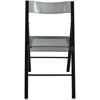Chaise d'appoint pliante en acrylique Tabris Modern