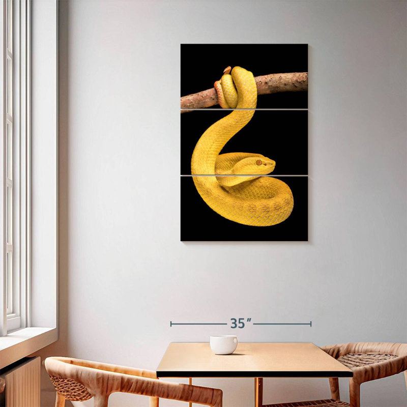 Brampt Venomous Pit Viper, 57" H x 36" W