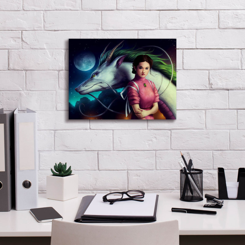 Trinx «Dragon Night» par Jojoesart, H 12 po x l 16 po x P 0,75 po