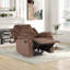 Fauteuil inclinable manuel rembourré en microfibre Nikodemos-1530999296