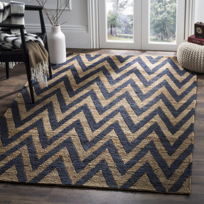 Baileigh Hand-Knotted Blue Area Rug