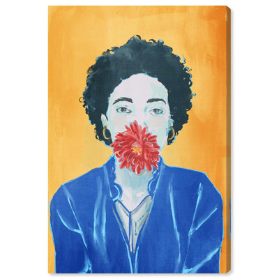 «Silence with a Flower», reproduction d'art sur toile par Art Remedy