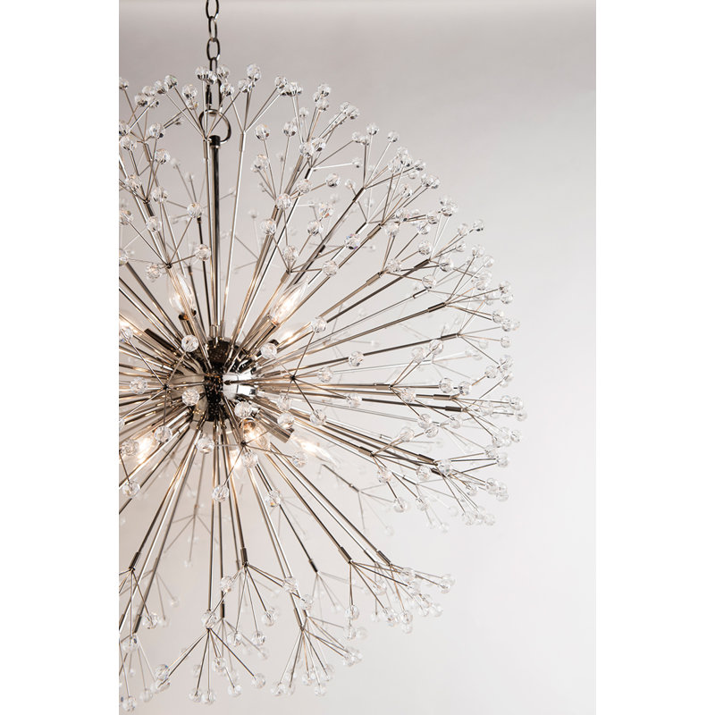 Dunkirk 16 - Light Chandelier, Polished Nickel
