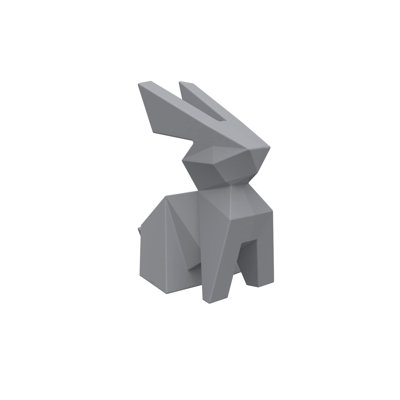 Statue de jardin lapin en plastique