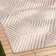 NICOLE MILLER NEW YORK Patio Country Ombre Geo Outdoor Area Rug, Beige/Cream