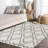 Schlemmer Diamond Trellis Shag Beige/Dark Gray Rug-627331815