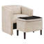 Fauteuil demi-tonneau avec repose-pieds Elha-1057887947