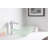 ANZZI Craft 14.25'' Matte Clear Tempered Glass Oval Bathroom Sink