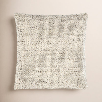 Square Wool Throw Pillow