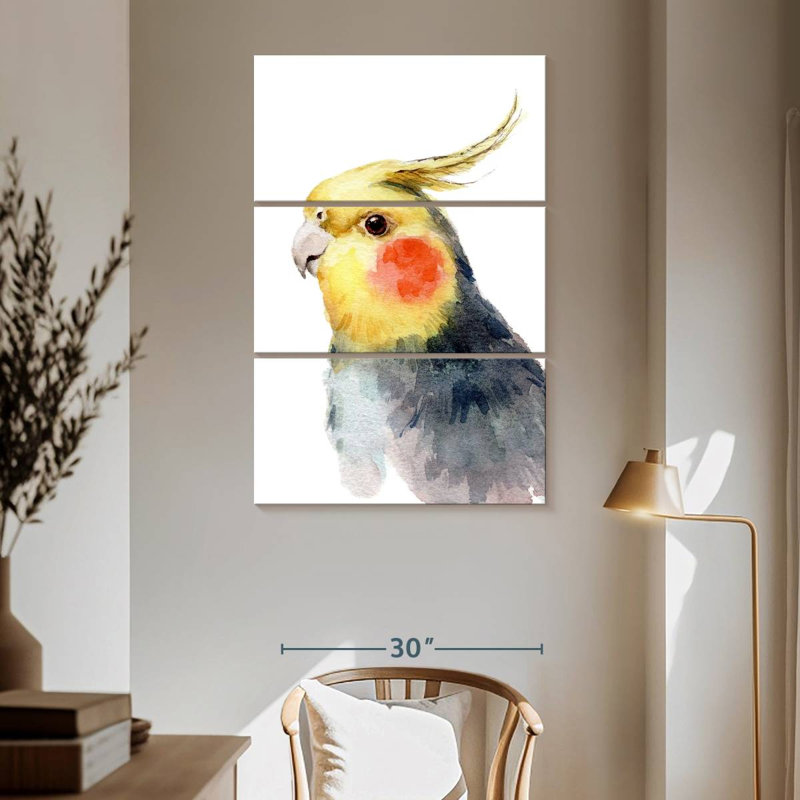 Brampt Cute Parakeet, 65" H x 42" W