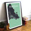 Honolulu City Map - No Frame Print-1859929165