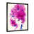 Impression noire sur toile encadrée