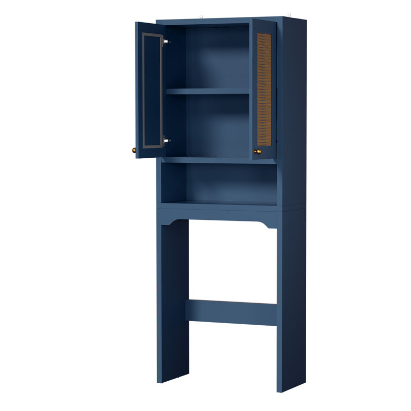 Armoire de rangement au-dessus de la toilette, Bleu