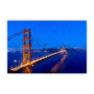 Golden Gate Suspension Bridge - Frameless Print