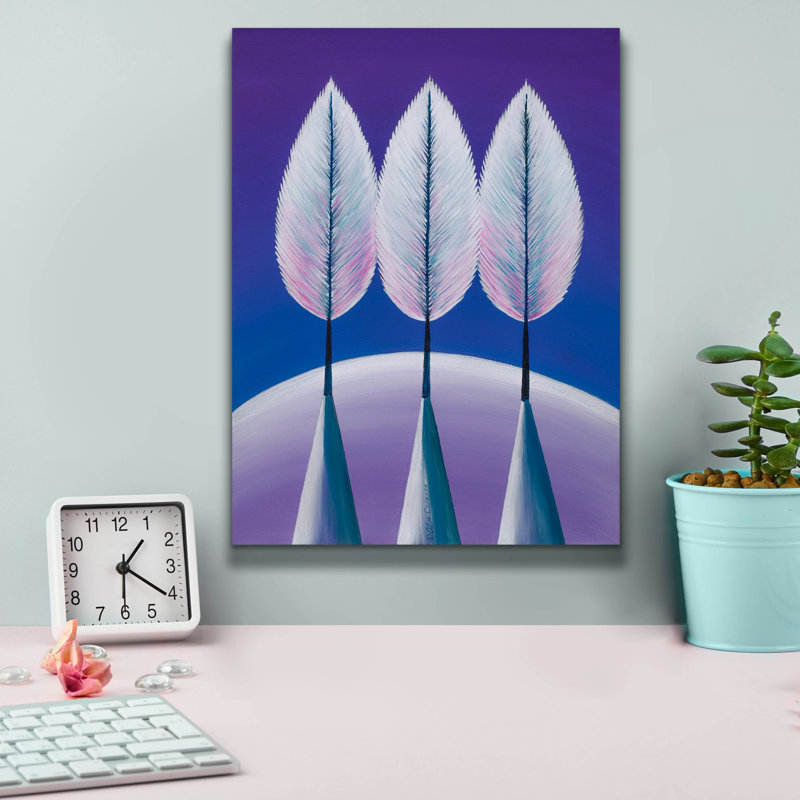  «Winter Evening» par Olga Dorenko, art mural sur toile, 12 po x 16 po, H 16 po x l 12 po
