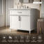 Velora 36 po X P 22 po P x 34 po Meuble-lavabo sans comptoir en blanc H