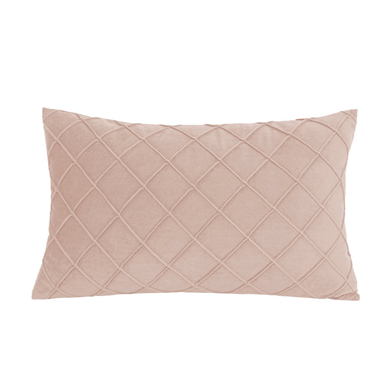 Ensemble de 2 coussins décoratifs roses en forme de croix carrée 18 "x 18", H 18 po x l 18 po, Rose