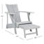 Chaise Adirondack en bois massif Sesco-574760861