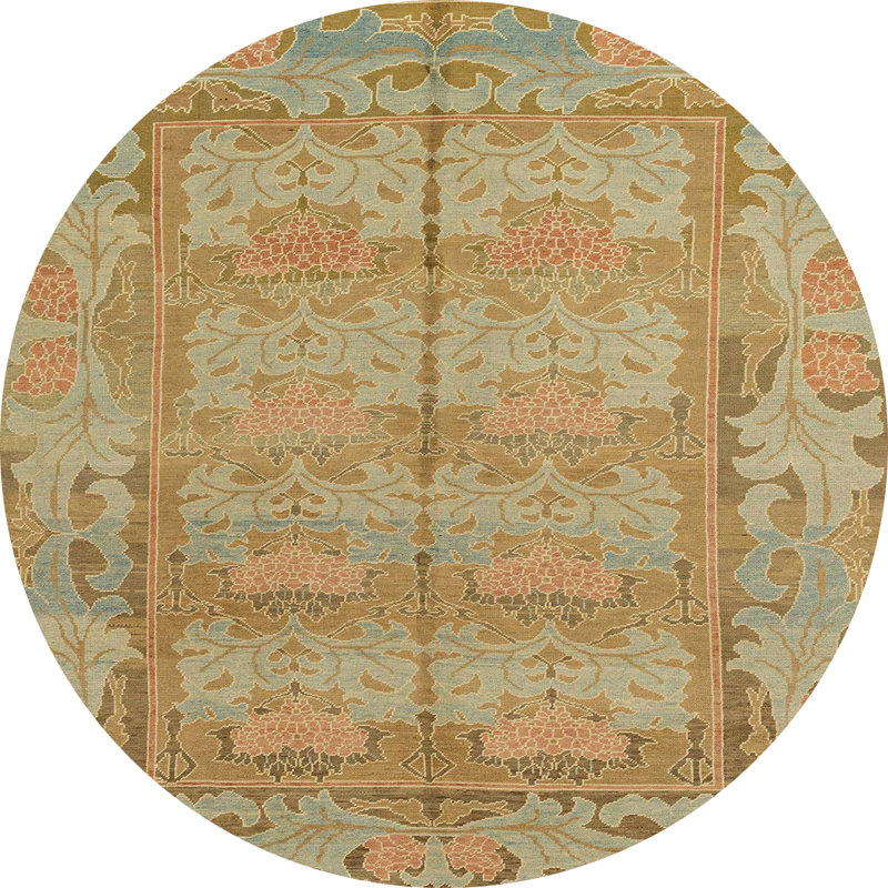 Tapis abstrait moderne 1671, Rond 7 pi
