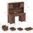 Computer Desk With Hutch & Charging Station