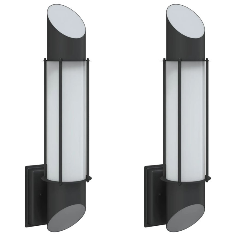 Plug-in 1 Light Outdoor Wall Light, Black
