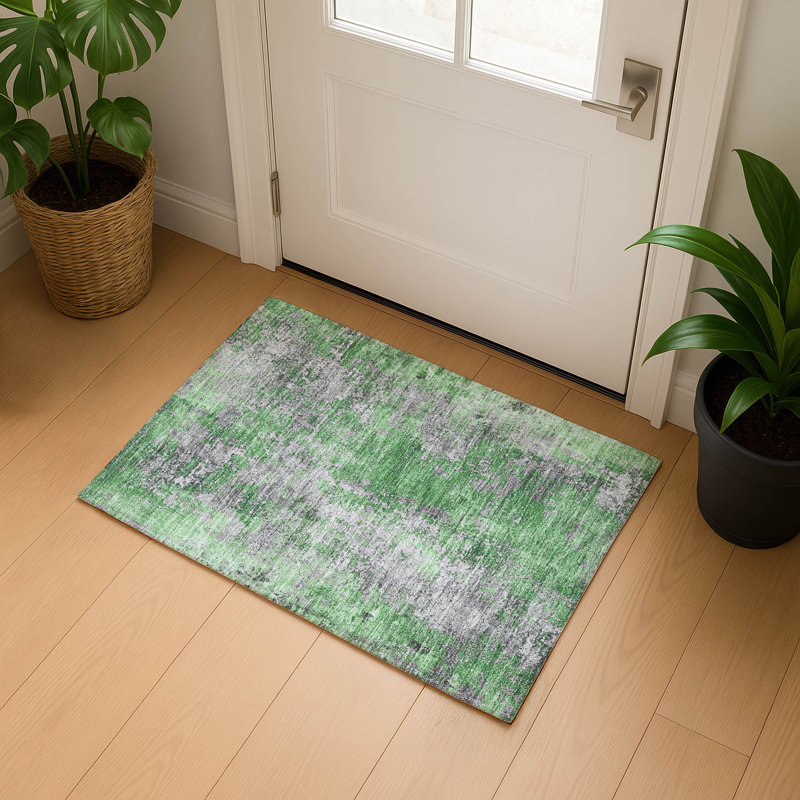 Premium Machine Washable Jacquez AMF1789 Modern Rug, Rectangle 1'8" x 2'6"