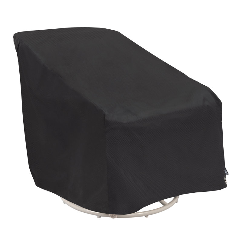 Modern Leisure Black Diamond Stackable/High Back Bar Chair Cover,  27"L x 27"W x 49"H, BLK, 2-PK