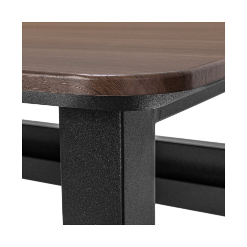 Seville Classics airLIFT® Desk, 54” W x 28” D x 29” H, Walnut