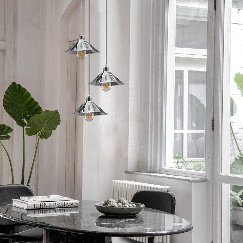 Labus 3 - Light Chrome Cluster Pendant, Yes