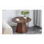 Table basse de style médiéval-moderne, avec placage de grain de bois, ensemble de table basse ronde classique et de table d'appoint, salon simple, table de centre de bureau-1214738610
