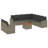 Vidaxl Garden Sofa Set Grey, Brown, Dark Grey