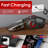 WHALL Handheld Cordless Car Vacuums, Wet and Dry Use 9KPa Strong Suction Vacuums, Rechargeable Portable Vacuum Cleaner with LED, Charging Dock, Red