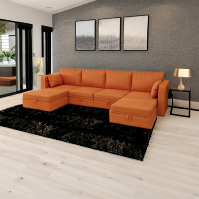 Canapé modulaire 6 pièces rembourré