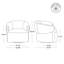 Fauteuil d'appoint pivotant Longfield
