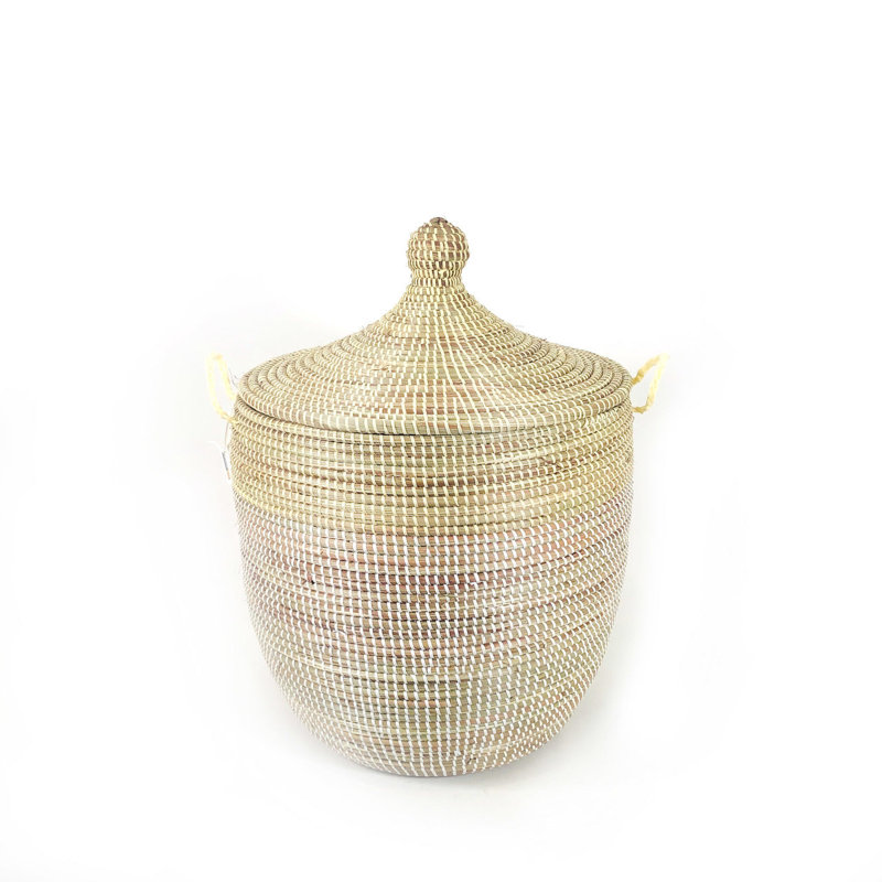 Panier deux tons, H 20 po x l 20 po x P 13 po