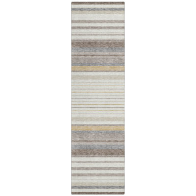 Machine Washable Indoor/Outdoor Drennen ACN2330 Stripes Rug