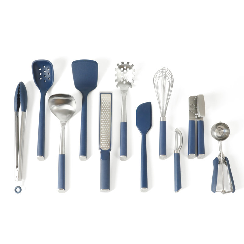 Ensemble de 11 outils et ustensiles de cuisine Calphalon Edge - bleu marine, Marine